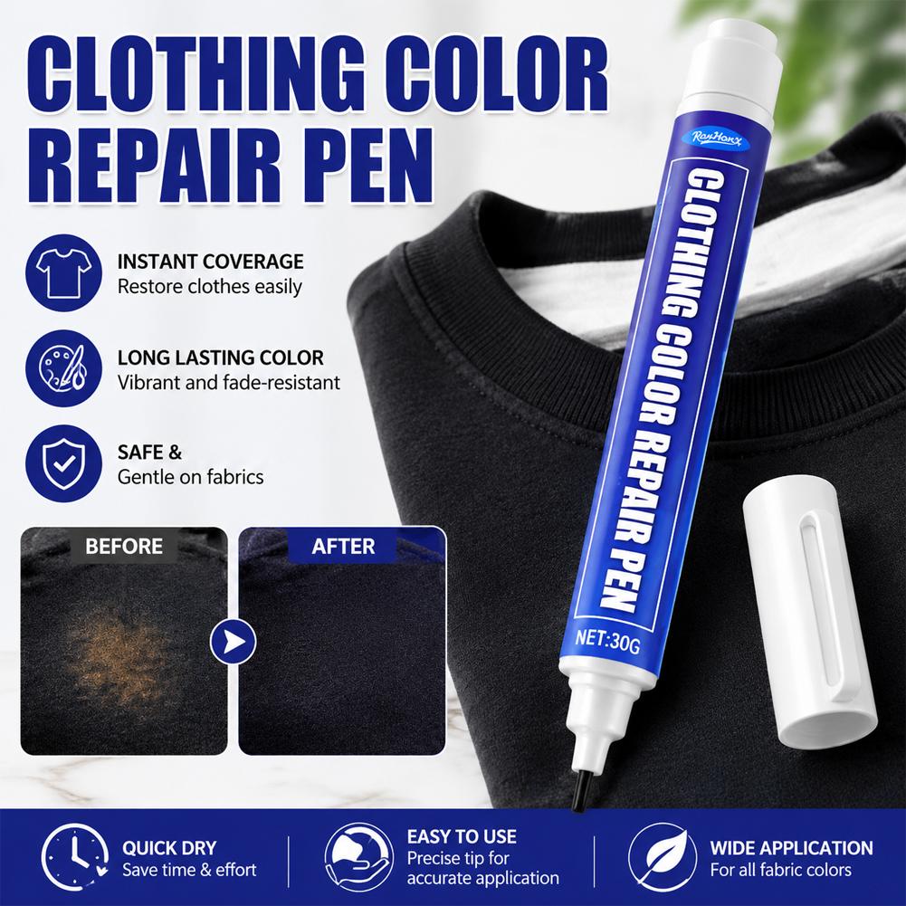 Fountain Pen Ink - Stoffreparaturstift: Ausbleichfreie Permanent-Tinte für sofortige Reparatur