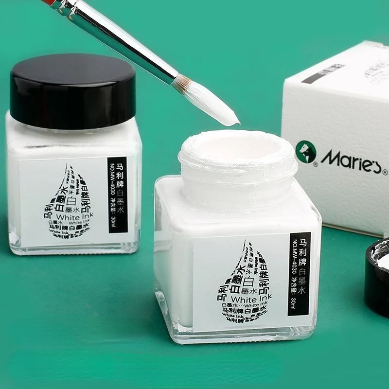 Correction Fluid White - 30ML Weiß Tinte High-gloss Aquarell Kunst