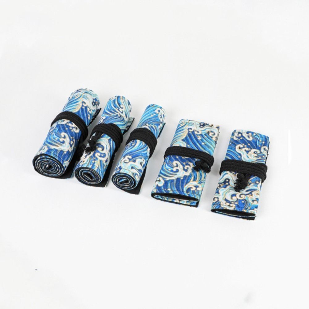 Pen Pouch Roll - 12/24/36/48/72 Löcher Leinwand Roll-Up Bleistift Tasche