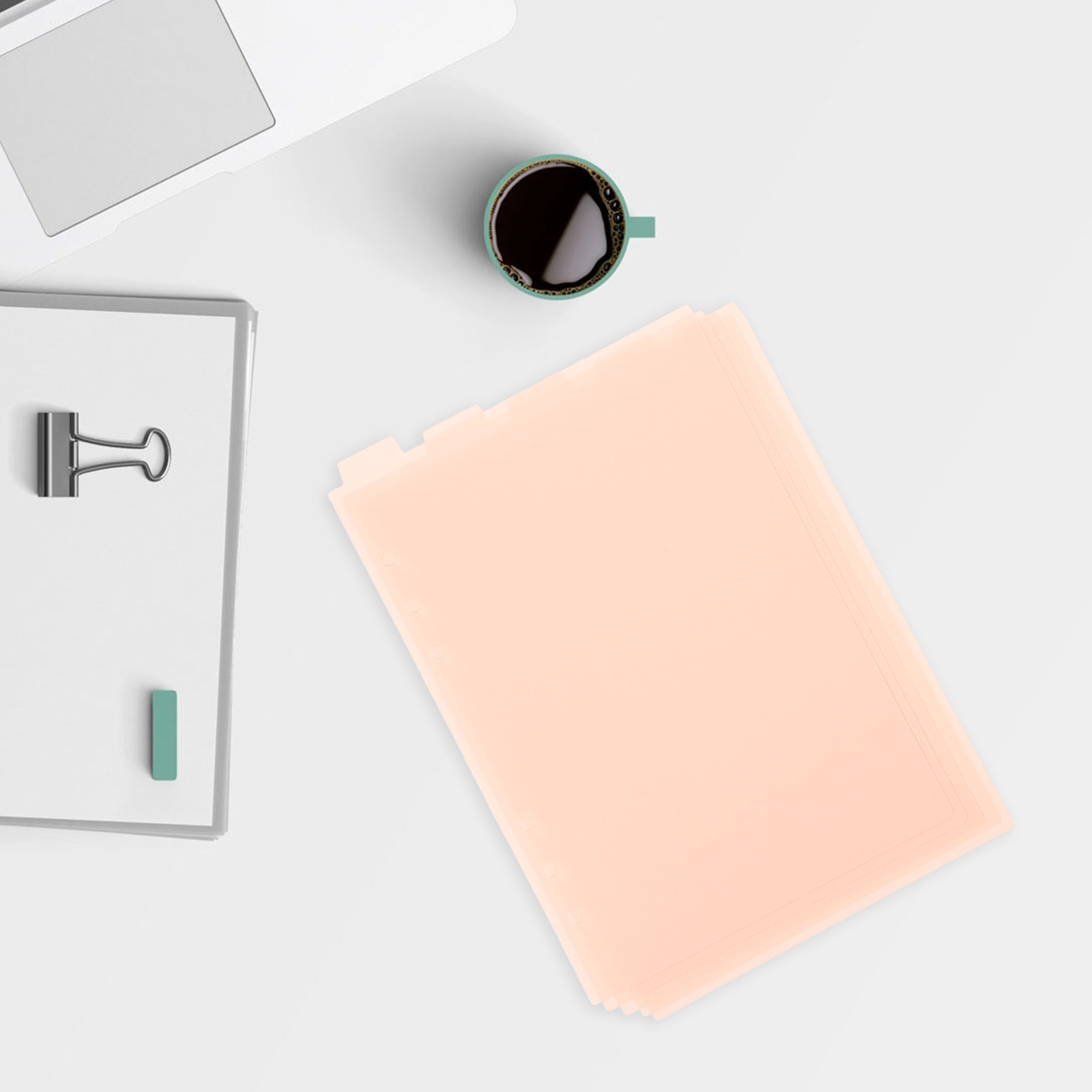 Index Tab Divider - 5 Stück robuste Kunststoff-Trennblätter mit Registerlaschen