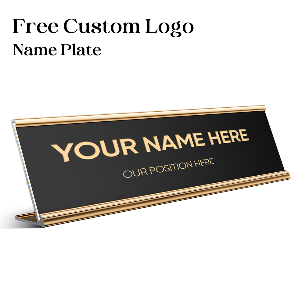 Desk Name Plate - Kostenlose personalisierte Namensschilder für das Büro,