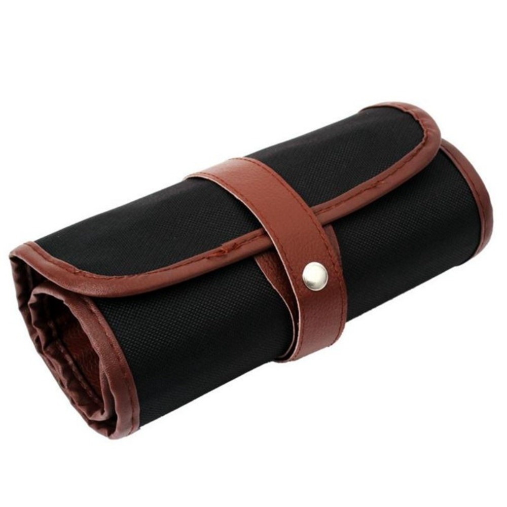 Pen Pouch Roll - 24/36/48/72 Fächer Roll-Up-Federmäppchen PU-Leder-Riemen-Design Buntstifthalter Große