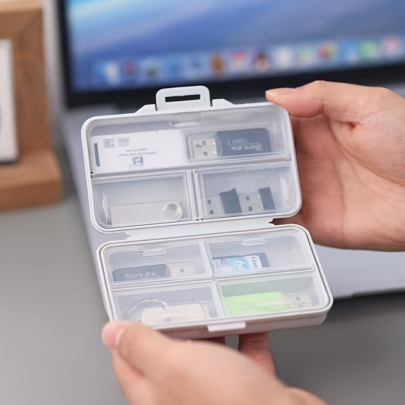 Stationery Office Supply Store - 1 Stück USB-Aufbewahrungsbox mit Fächern und