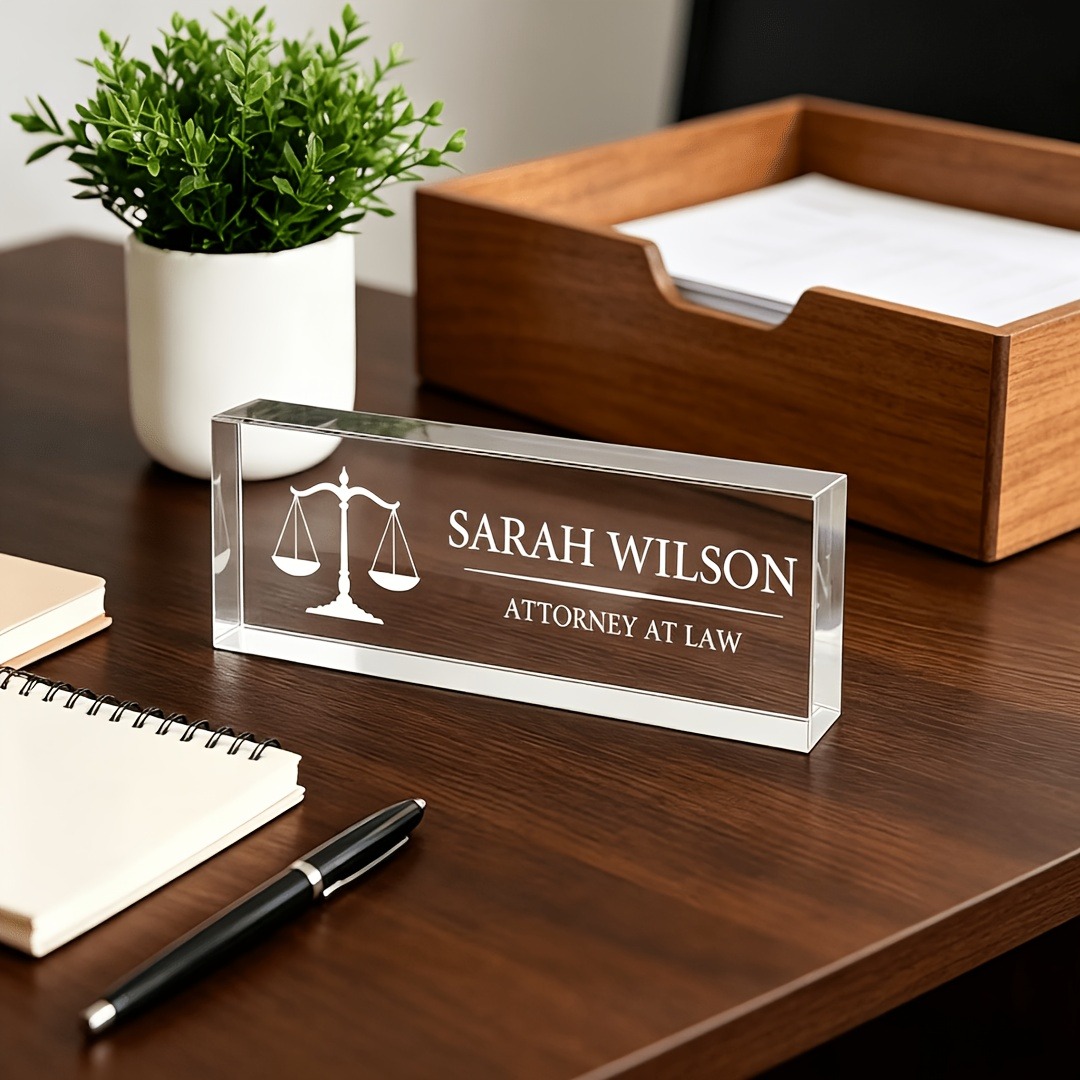 Personalisiertes Acryl-Schreib – Desk Name Plate Bewertung und Preis