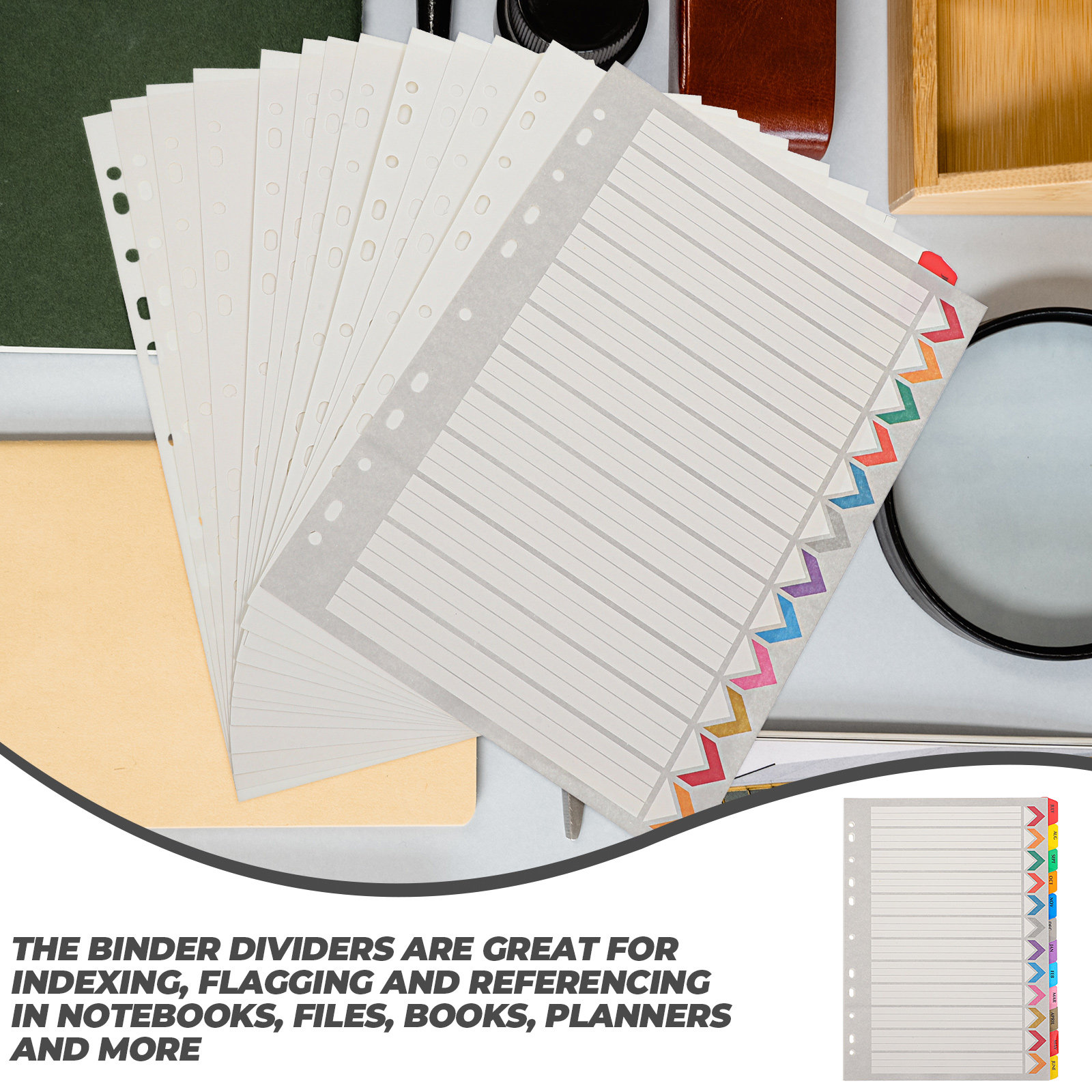 12 Blatt Register-Trennblätter – Index Tab Divider Bewertung und Preis