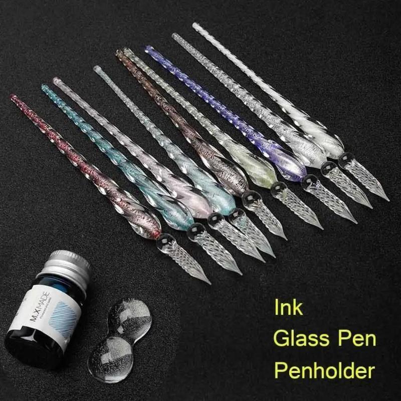 Farbiges Kristallglas-Tauchsti – Fountain Pen Ink Bewertung und Preis