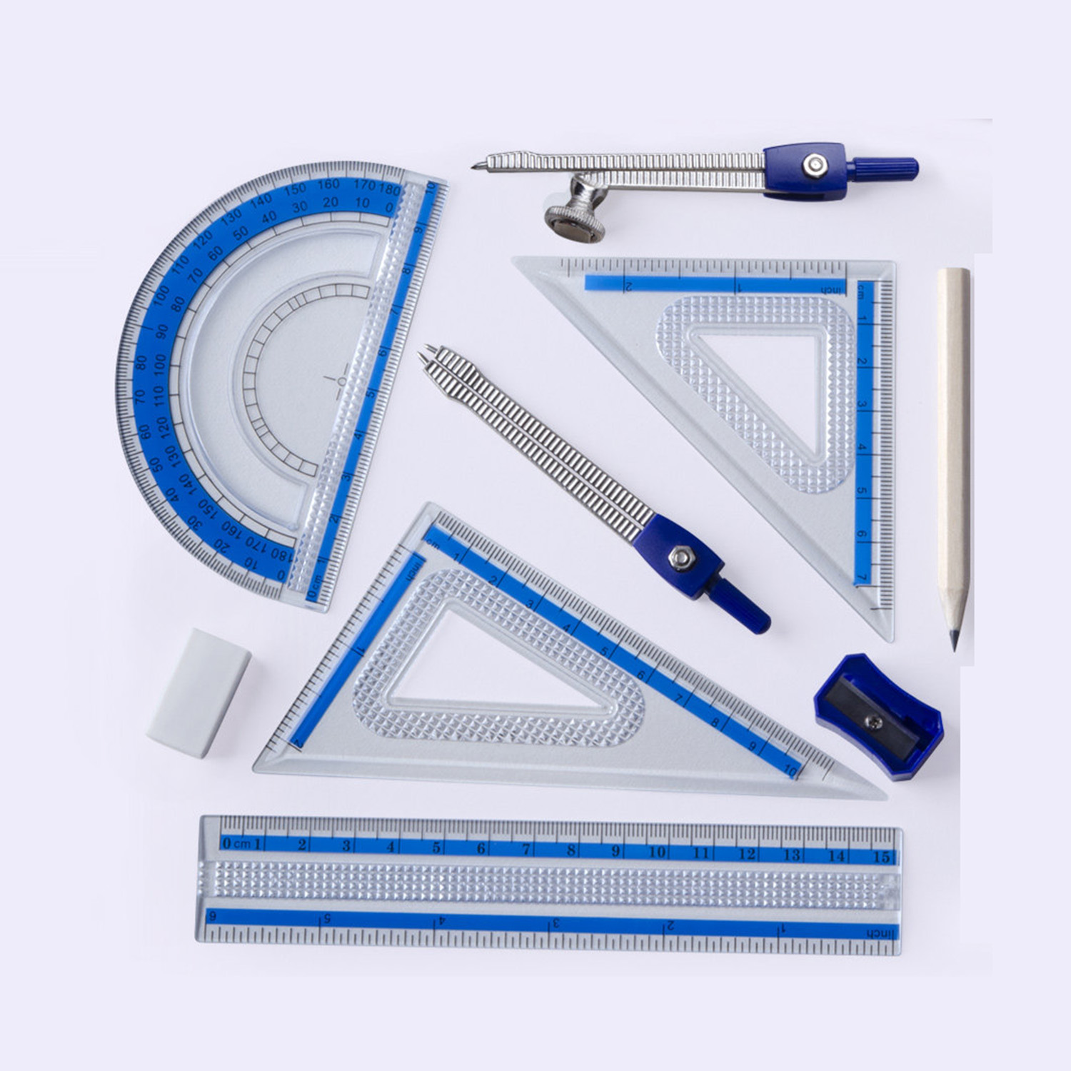 10-teiliges Geometrie-Mathemat – Compass Geometry Set Bewertung und Preis