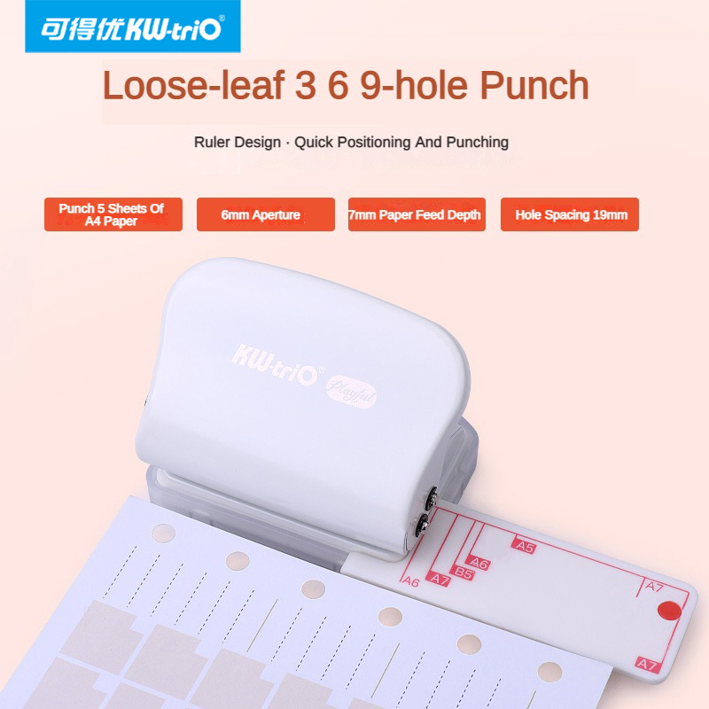 KW-Trio A5 B5 A6 3 Loch 6 Loch – Paper Punch 3 Hole Bewertung und Preis