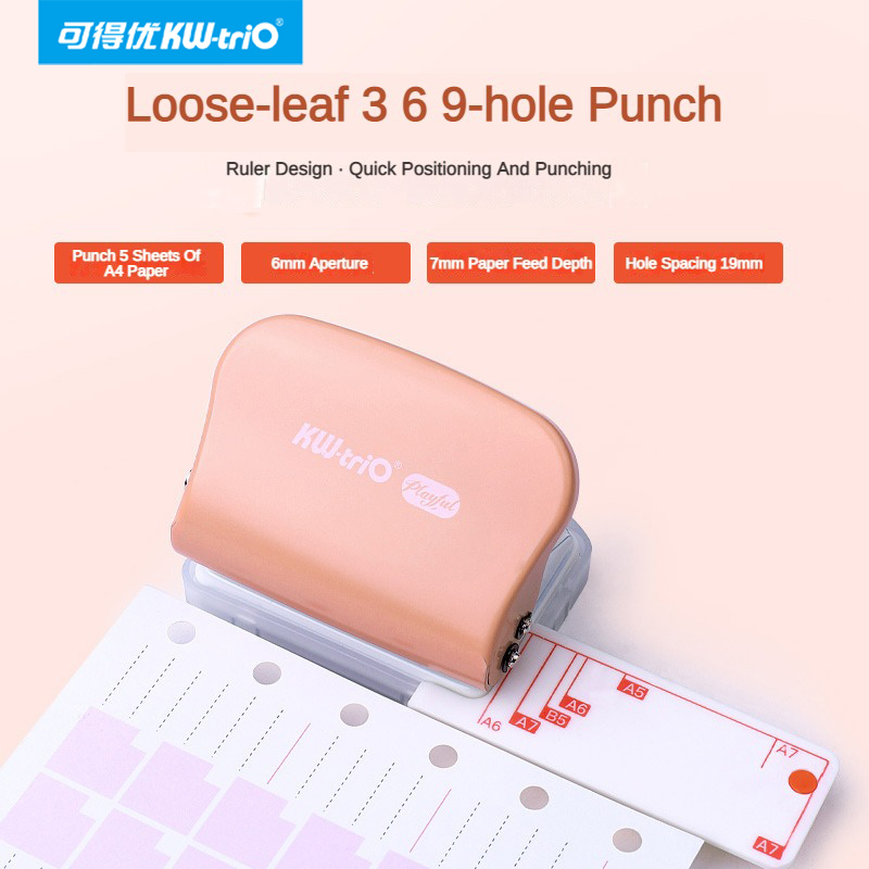 KW-Trio A5 B5 A6 3 Loch 6 Loch – Paper Punch 3 Hole Bewertung und Preis