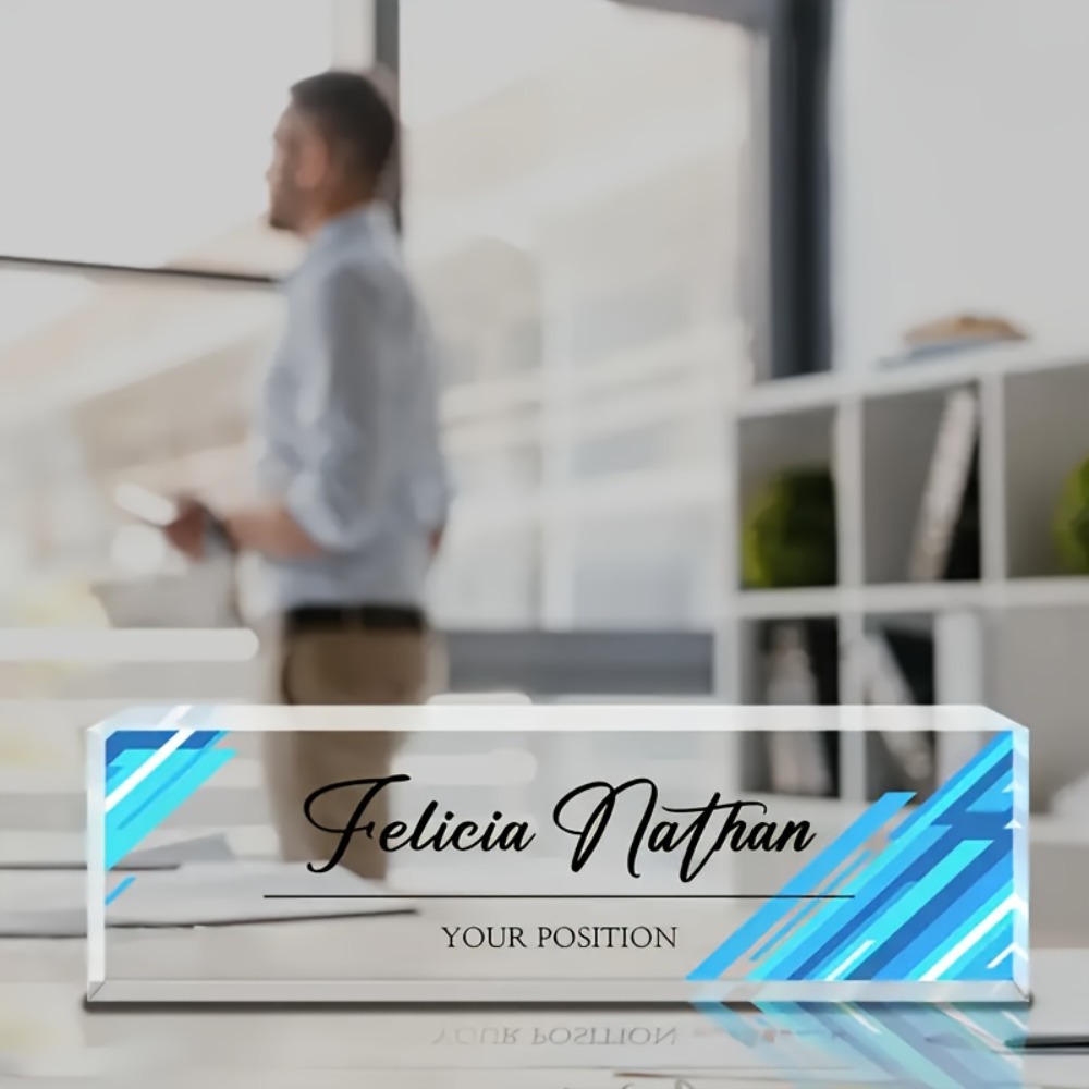 1 Stück Individuelles Acryl-Sc – Desk Name Plate Bewertung und Preis