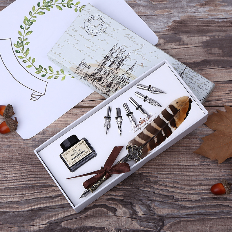 Retro Feder-Dip-Pen Schreibset – Fountain Pen Ink Bewertung und Preis