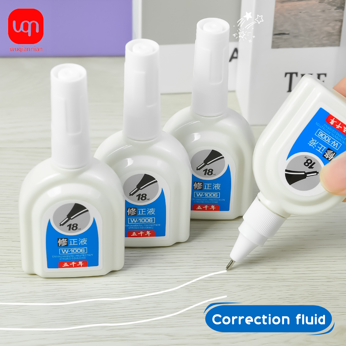 WQN-1/3/6PCS Einfache weiße Ko – Correction Fluid White Bewertung und Preis