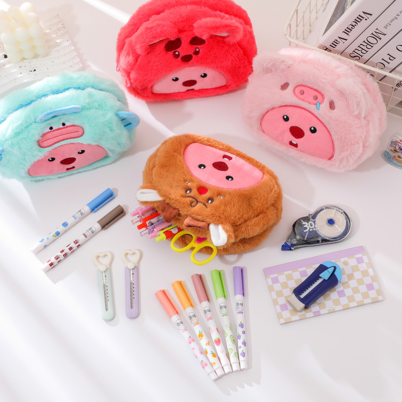 Cartoon-Plüsch-Federmäppchen f – Pencil Case Large Bewertung und Preis