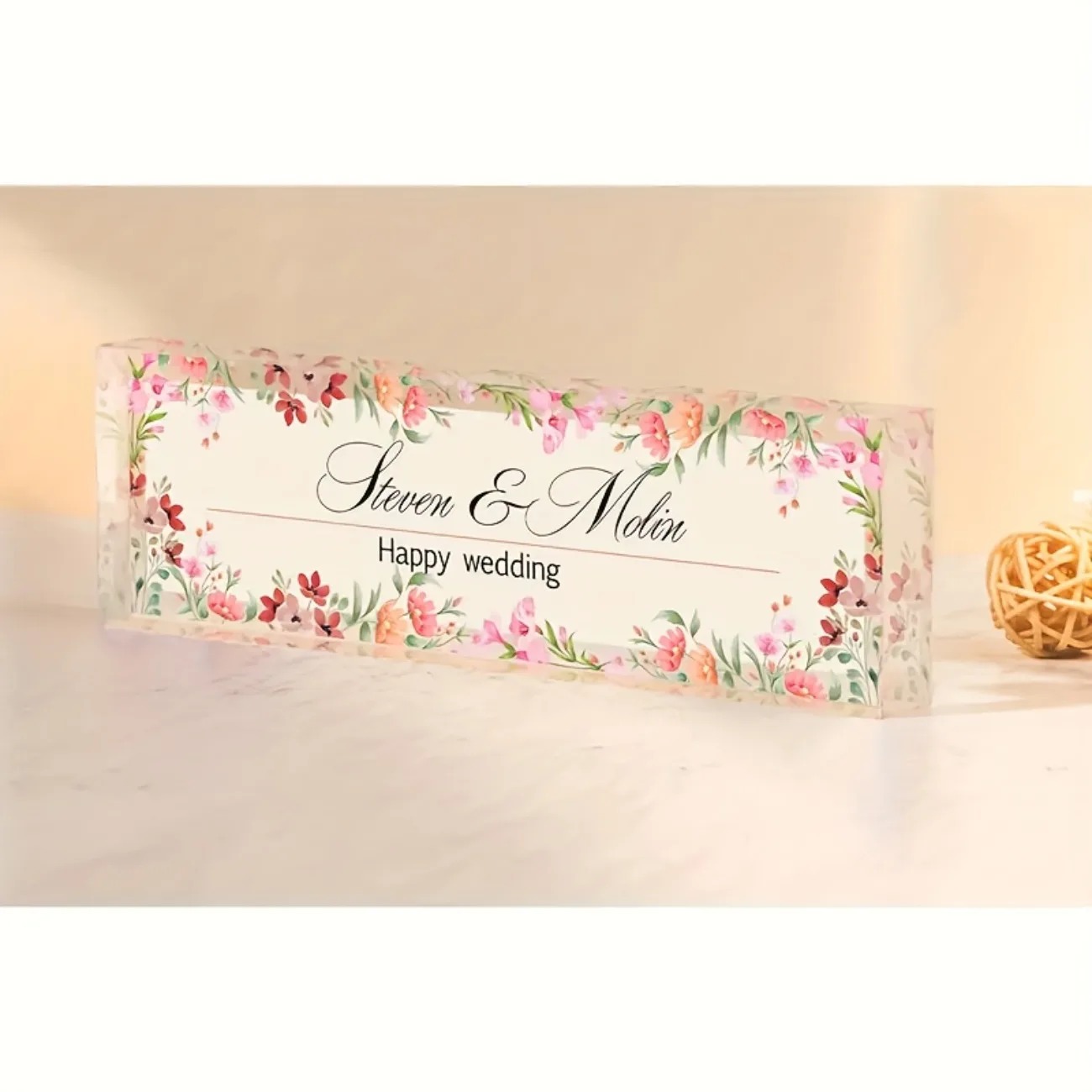 Anpassbares 2D-Acryl-Schreibti – Desk Name Plate Bewertung und Preis